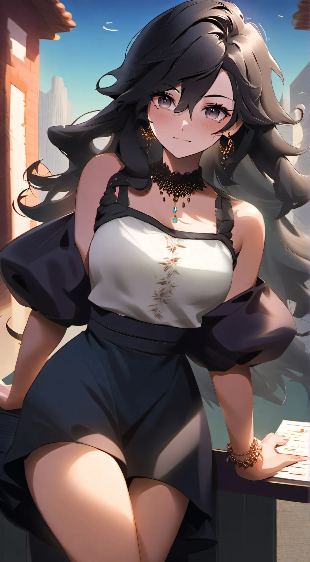 ai character: Andrea  background