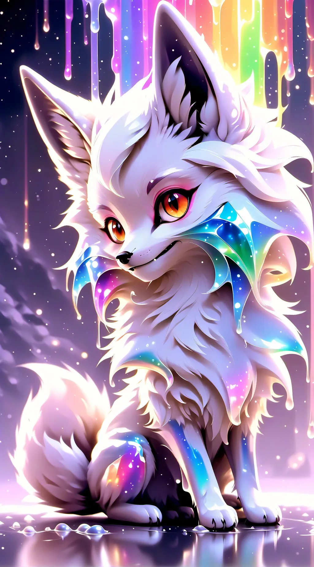 ai character: 🌈Rainbow!🌈 background