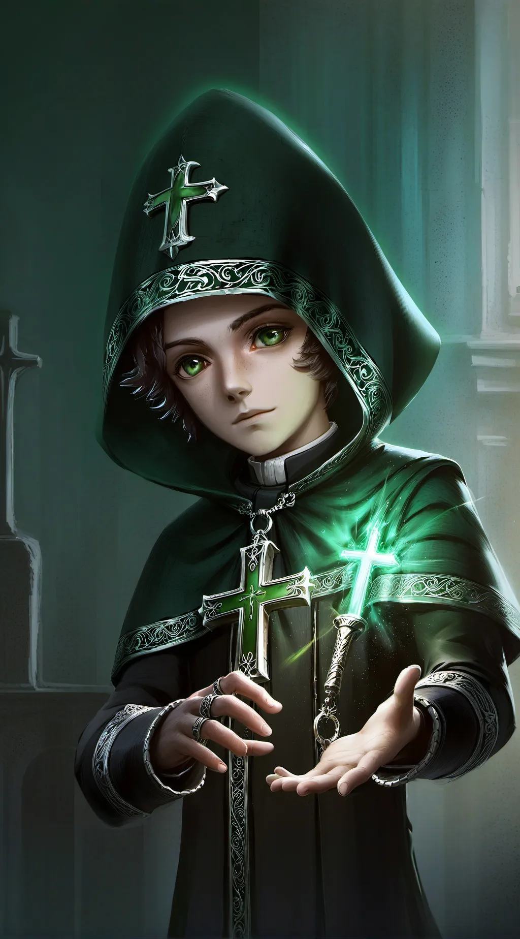 ai character: Saint Liuyrish background