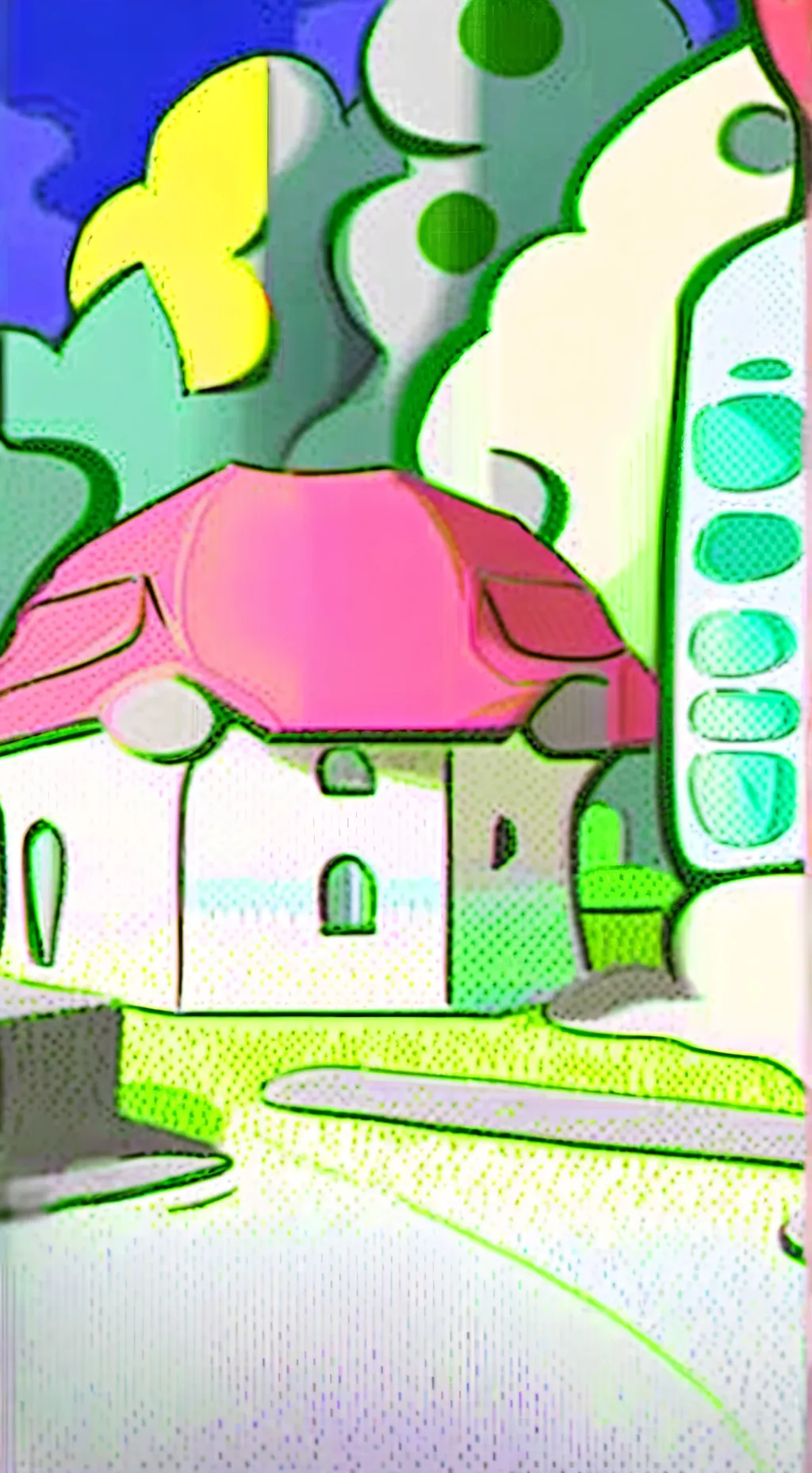 ai character: Dandy world  background