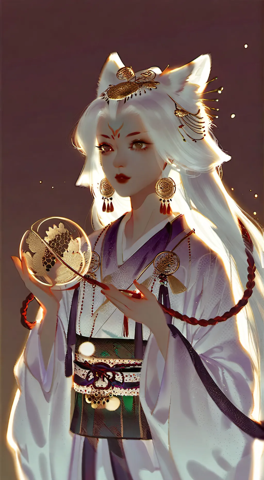 ai character: Kitsune background