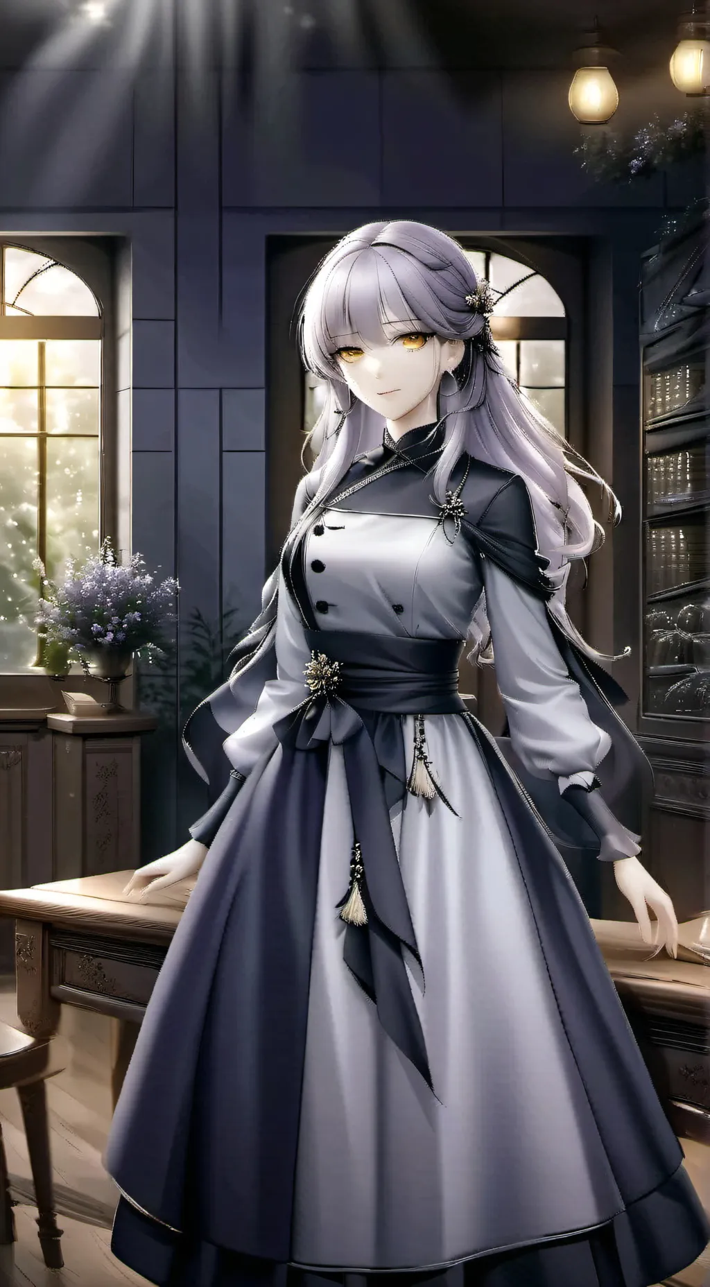 ai character: Мика background