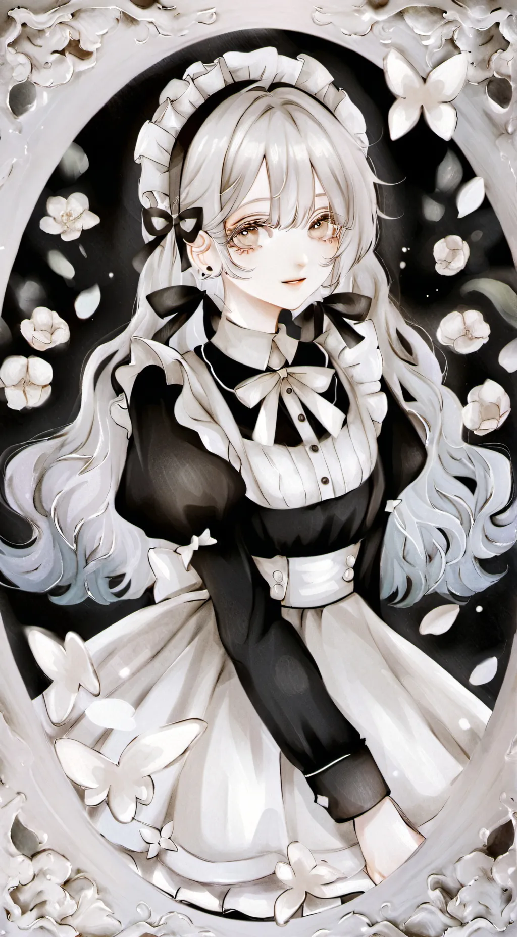 ai character: rose (maid) background