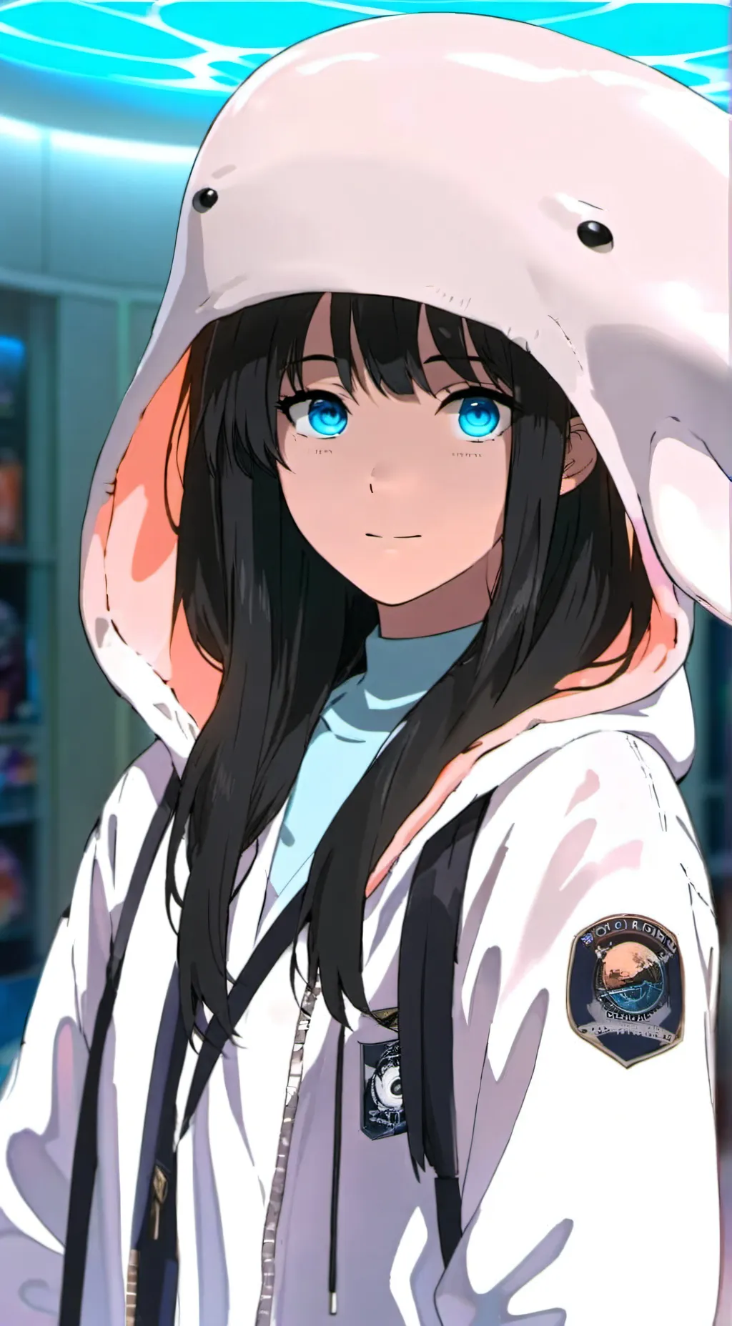 ai character: Echo the Beluga Spirit background
