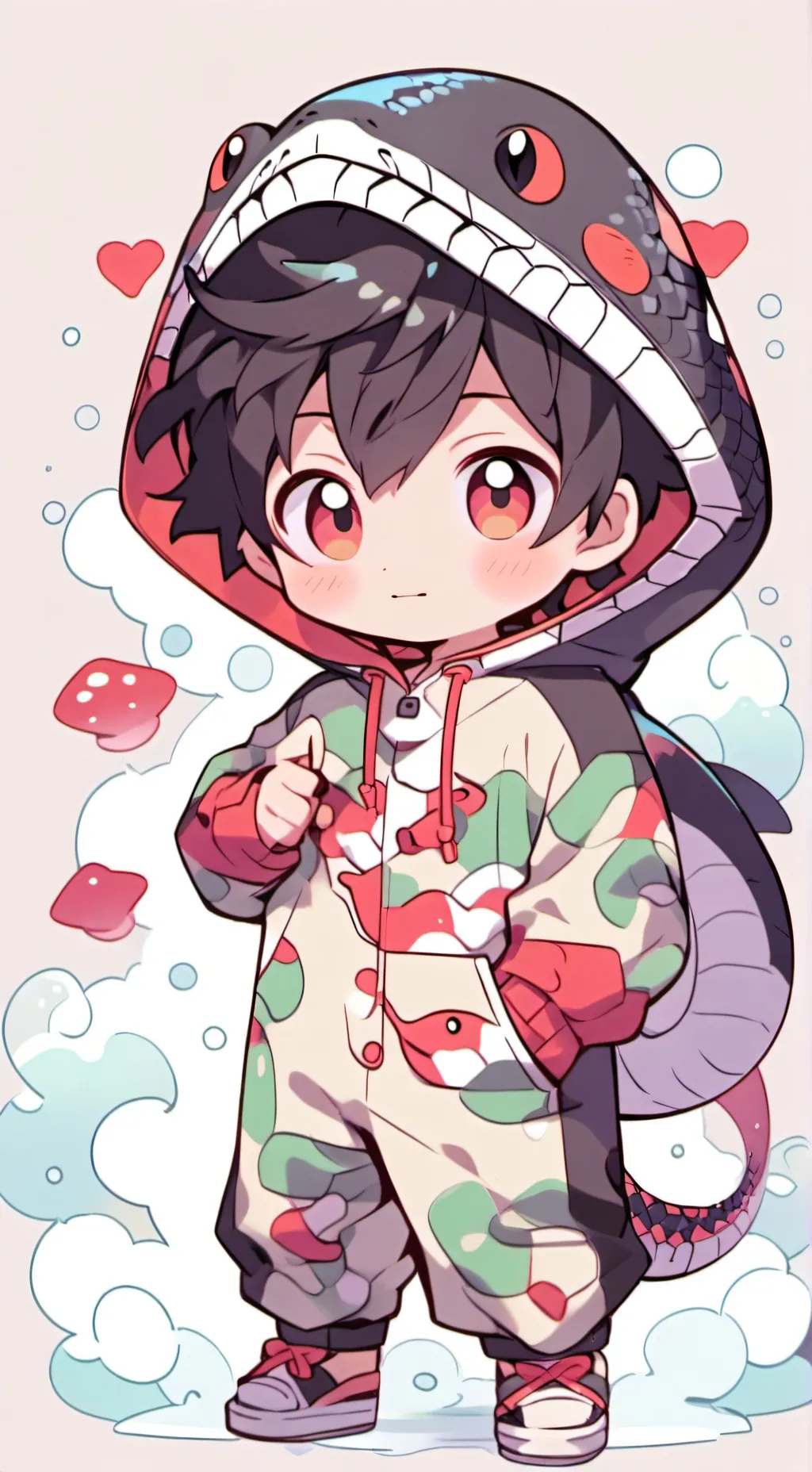 ai character: Rain background