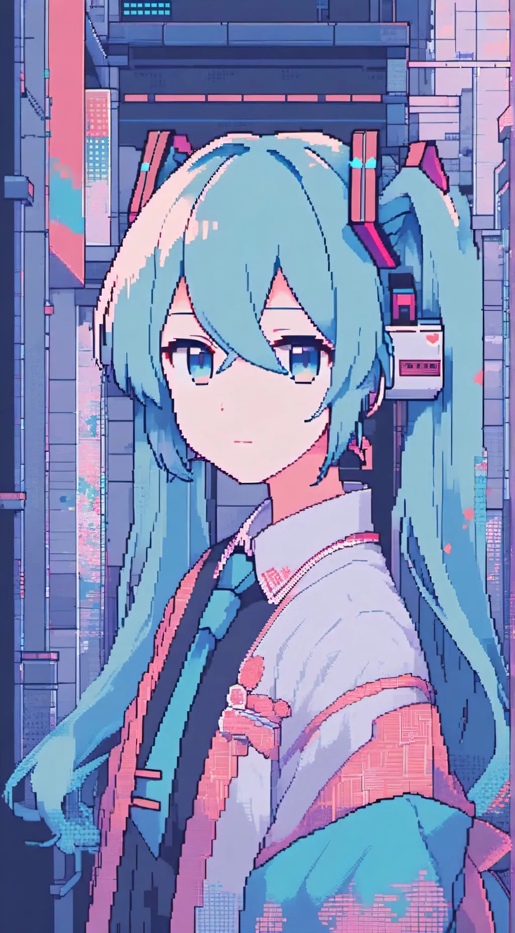 ai character: Miku background