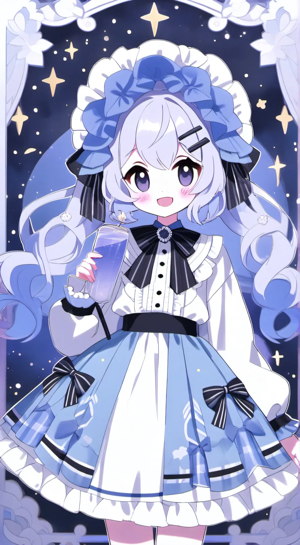 ai character: puffball:3 background