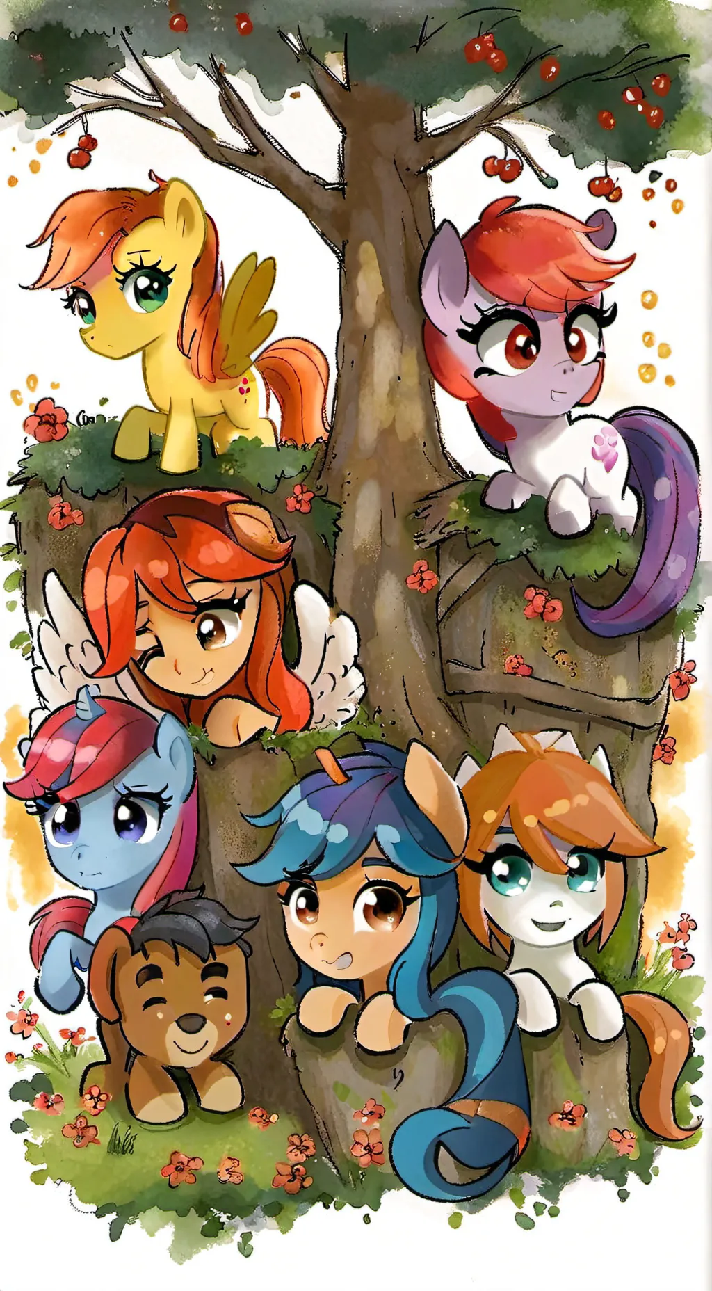 ai character: MLP cookie au 1# background