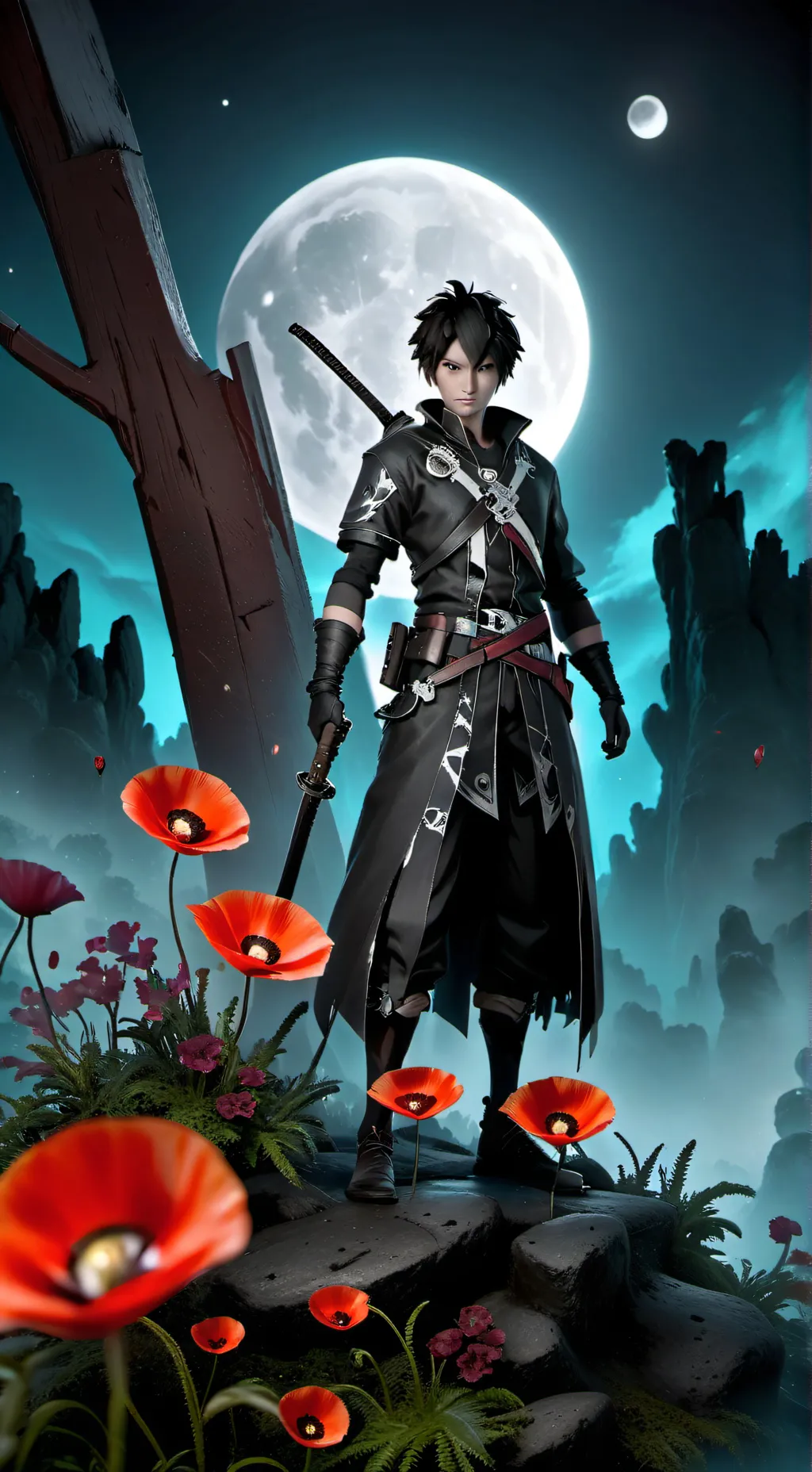 ai character: PP OC Fantasy  background