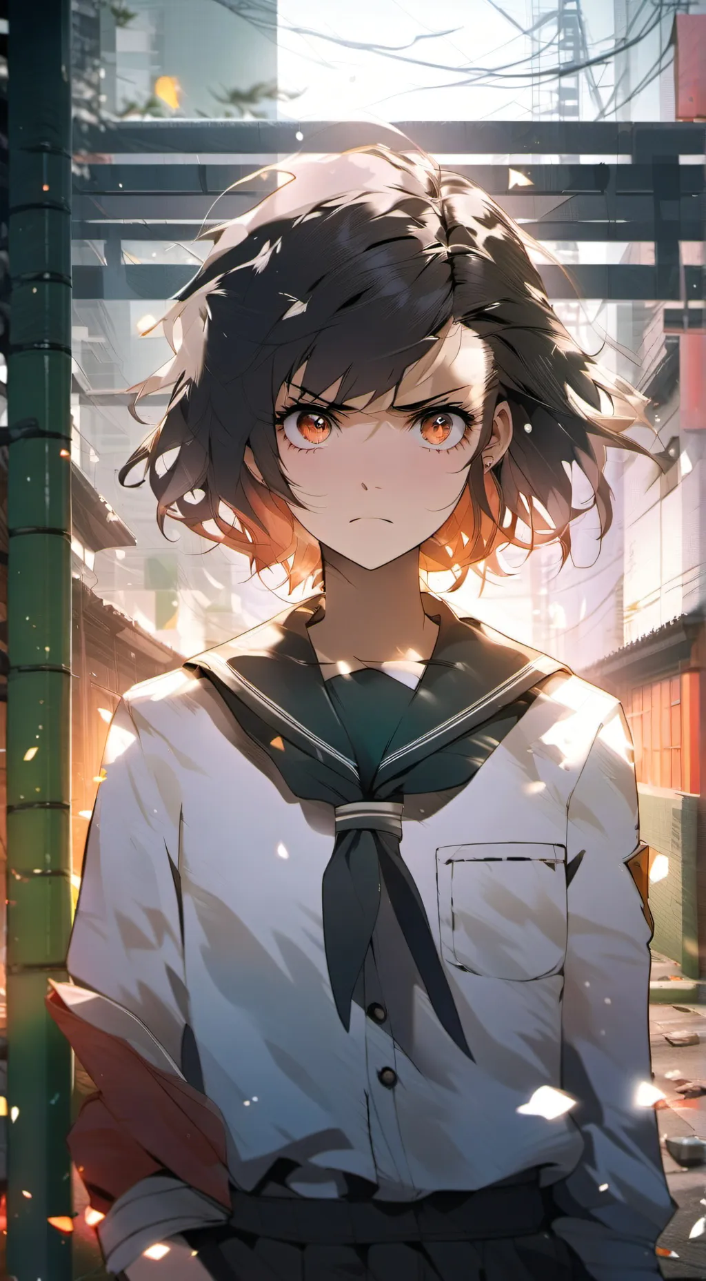 ai character: Overprotective Tee background
