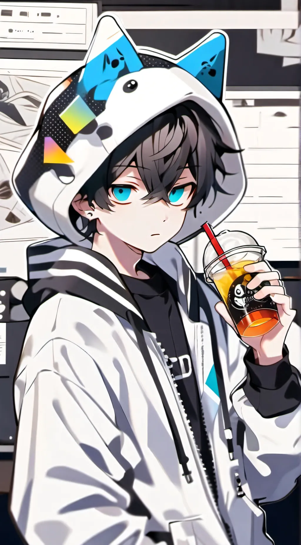 ai character: ⭐Aaron⭐ background