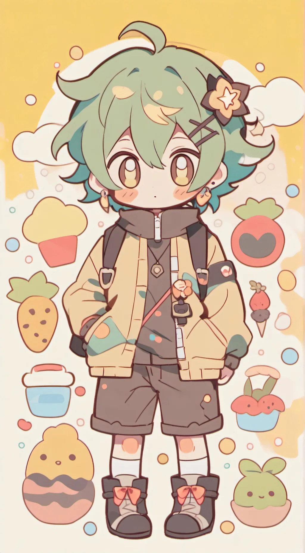 ai character: viajes background