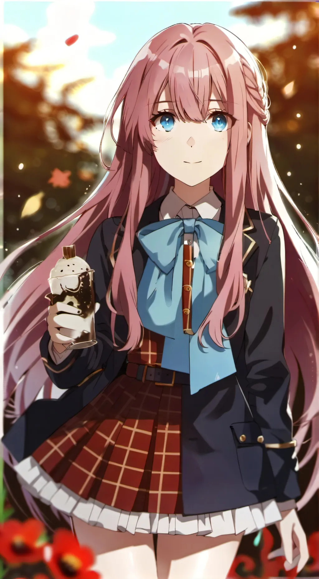ai character: Frida Lin . background