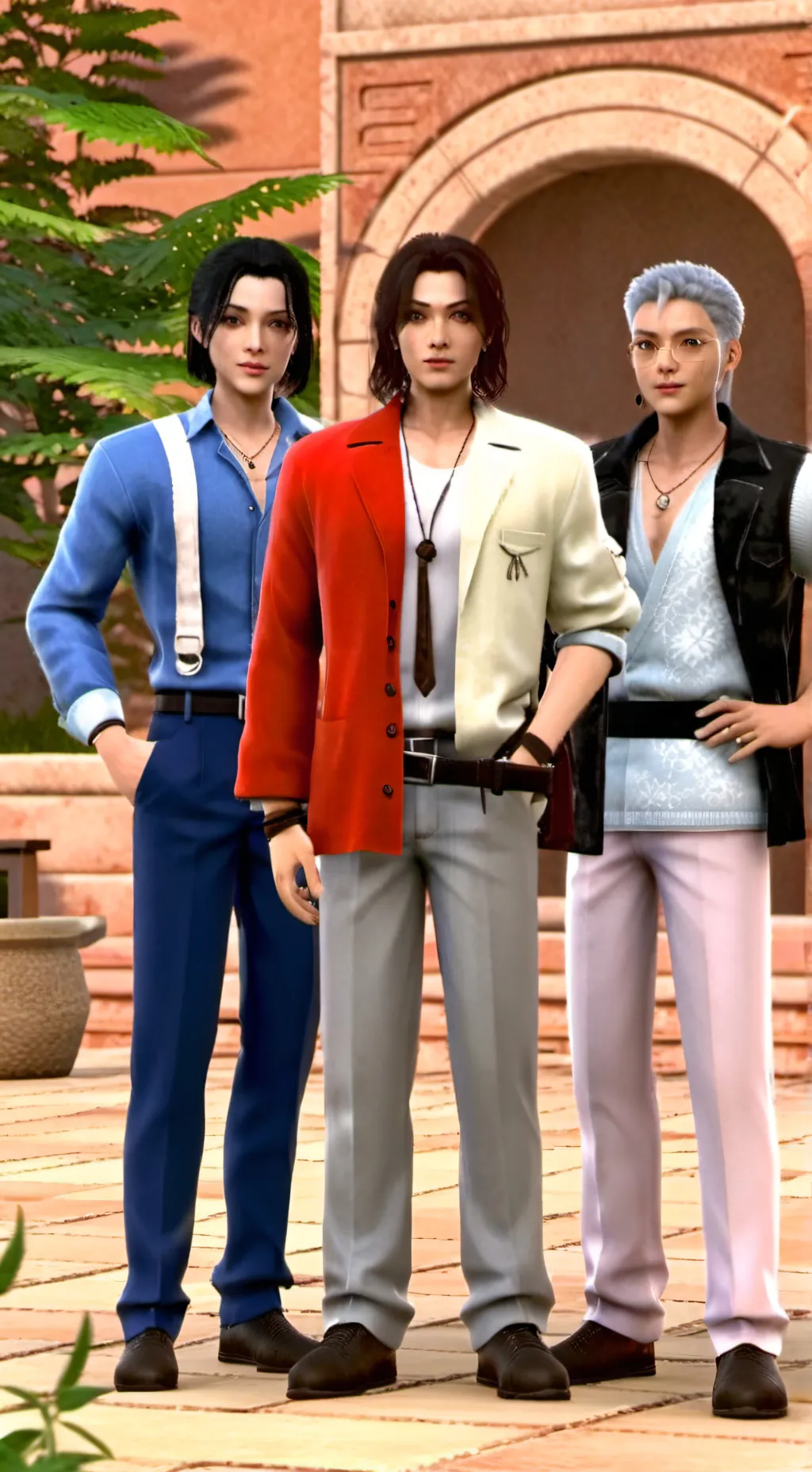 ai character: The Talkie Trio background