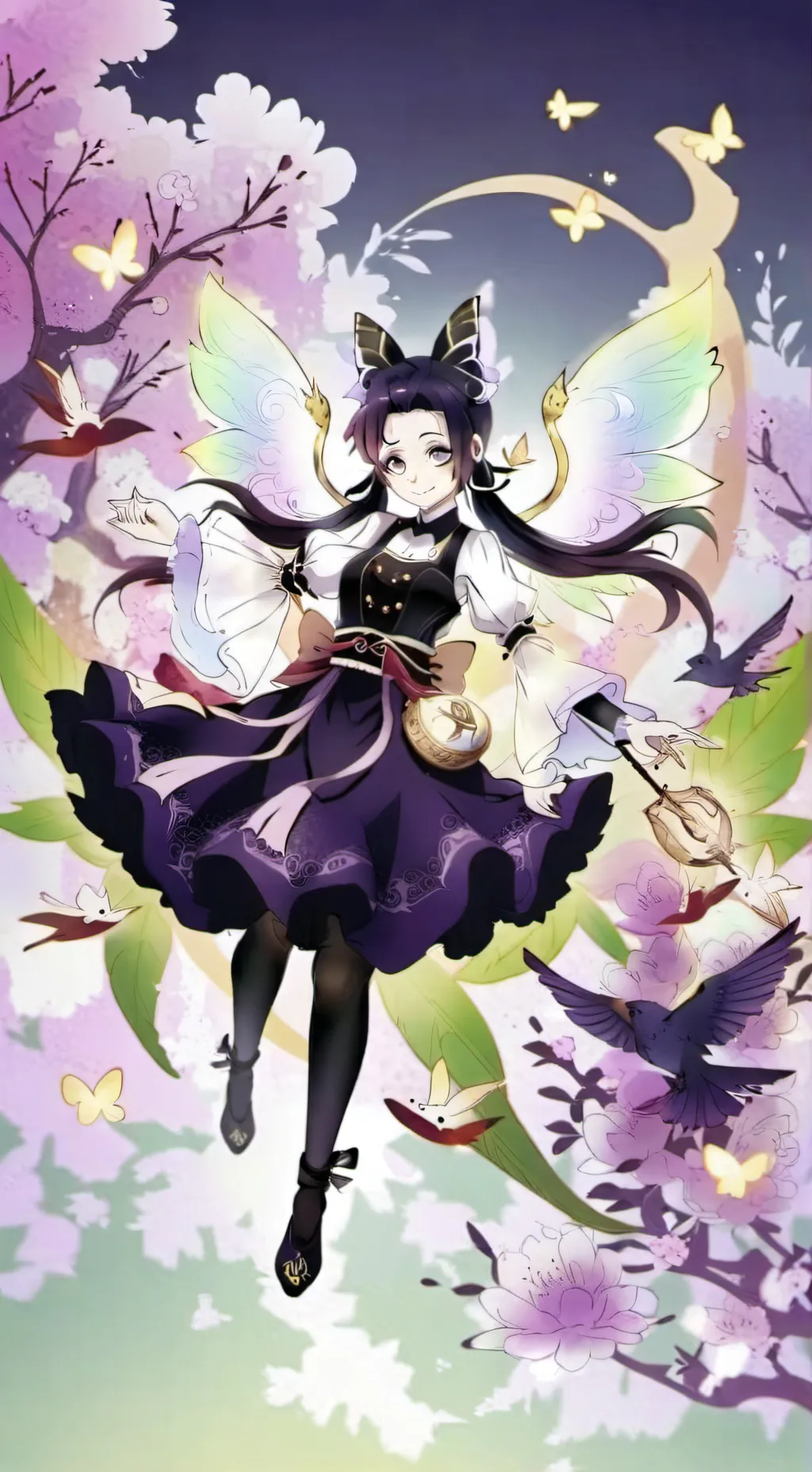 ai character: Shinobu fight background