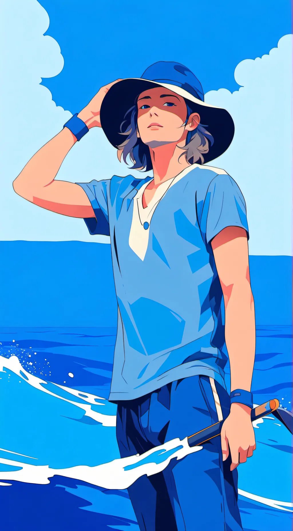 ai character: синеглазы background