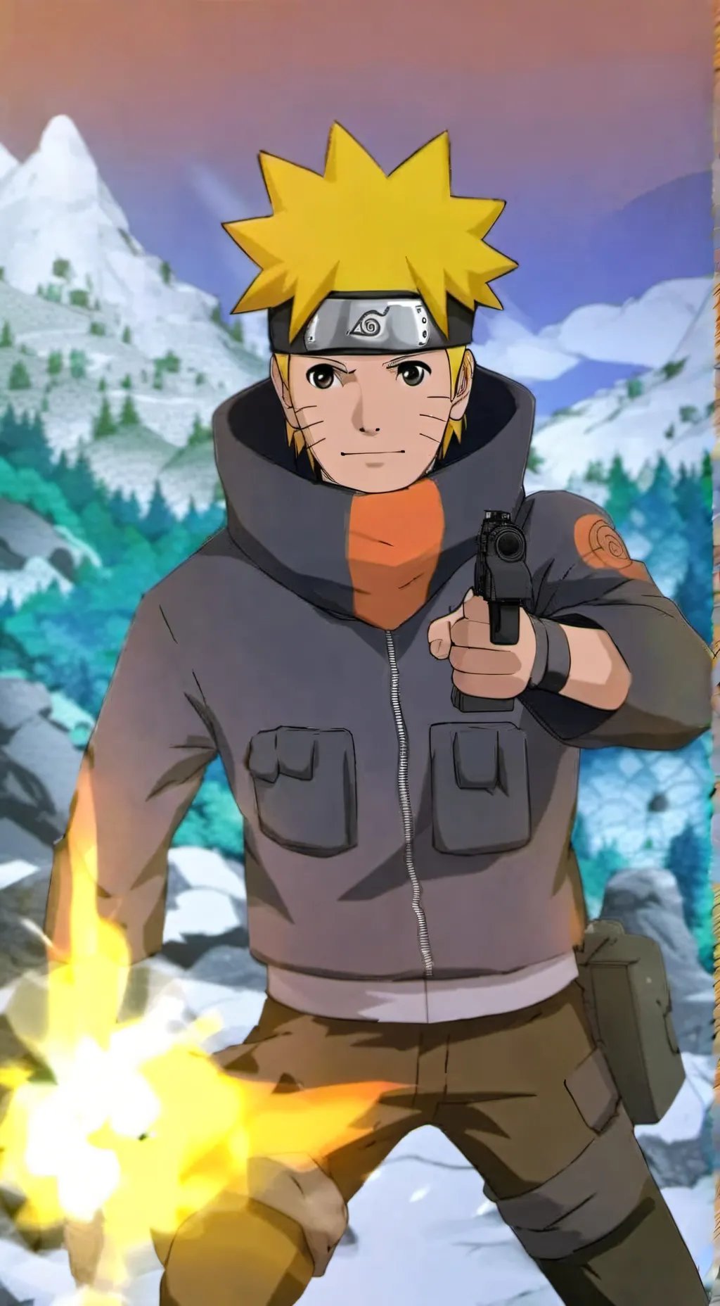 ai character: naruto de argentin background