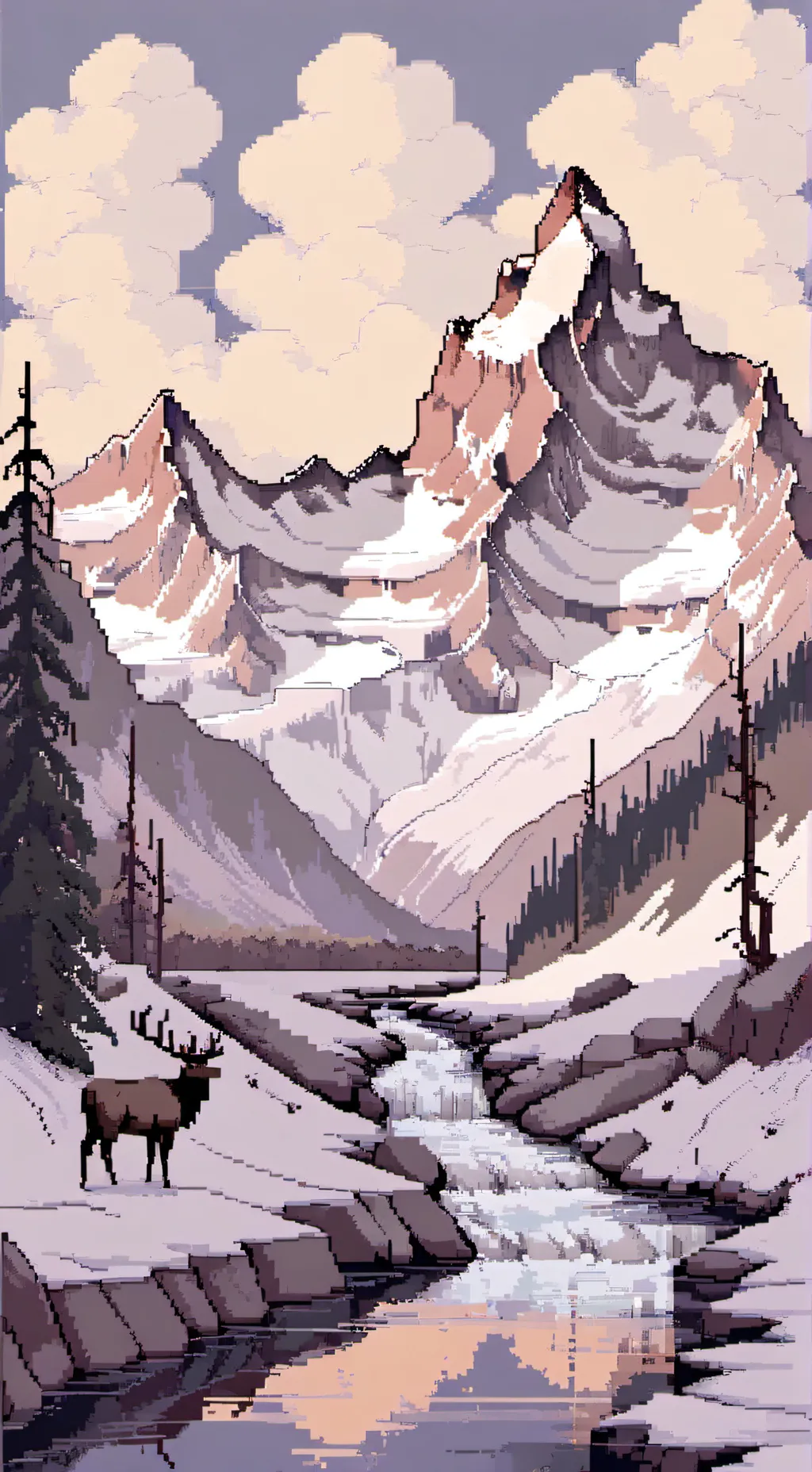 ai character: HTTYD winter szn  background