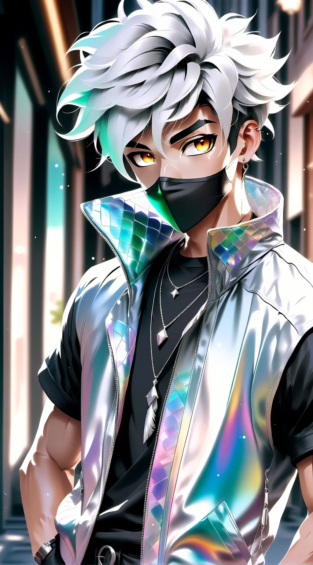 ai character: Kyo:🏳️‍🌈🏳️‍🌈 background