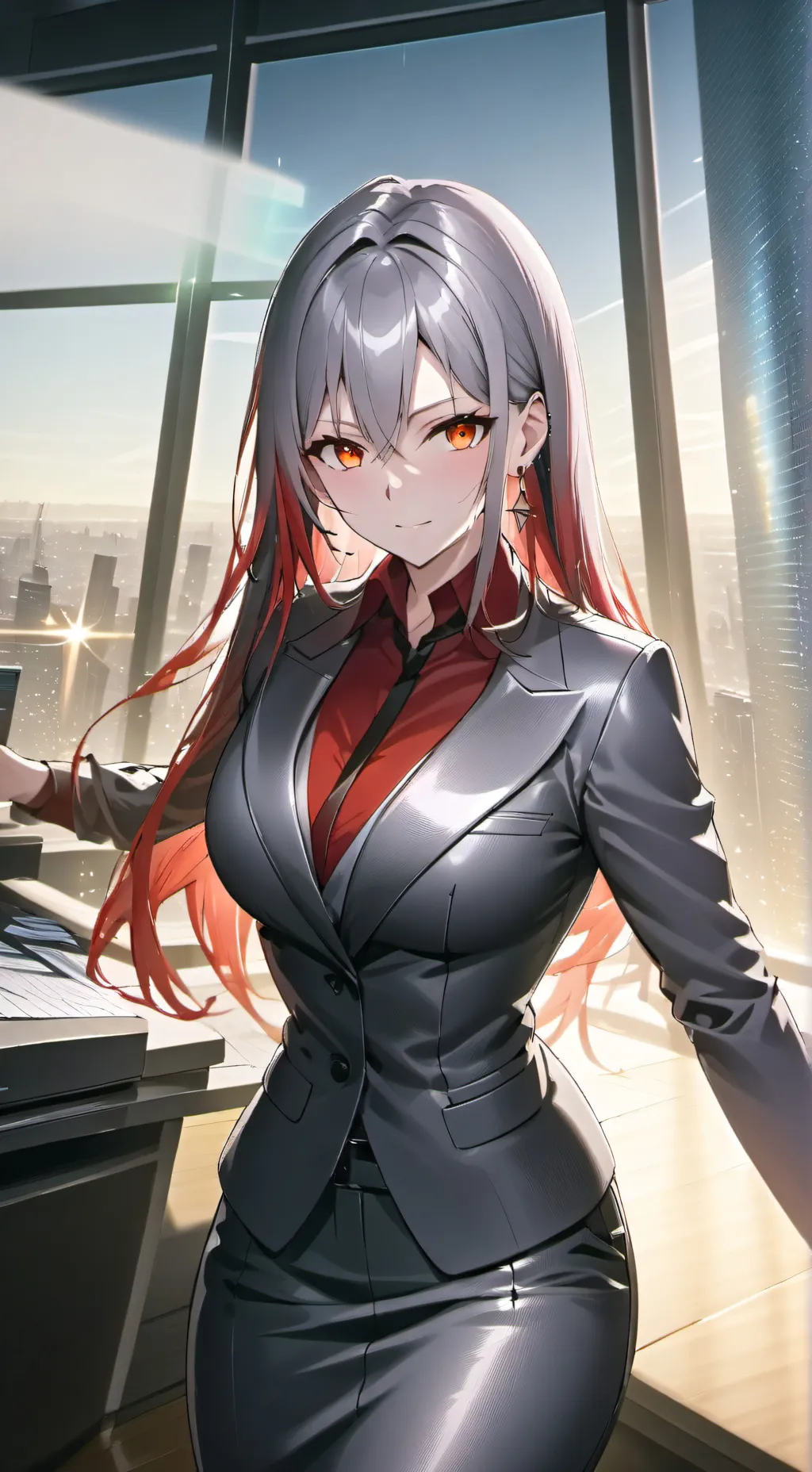 ai character: Aurora background