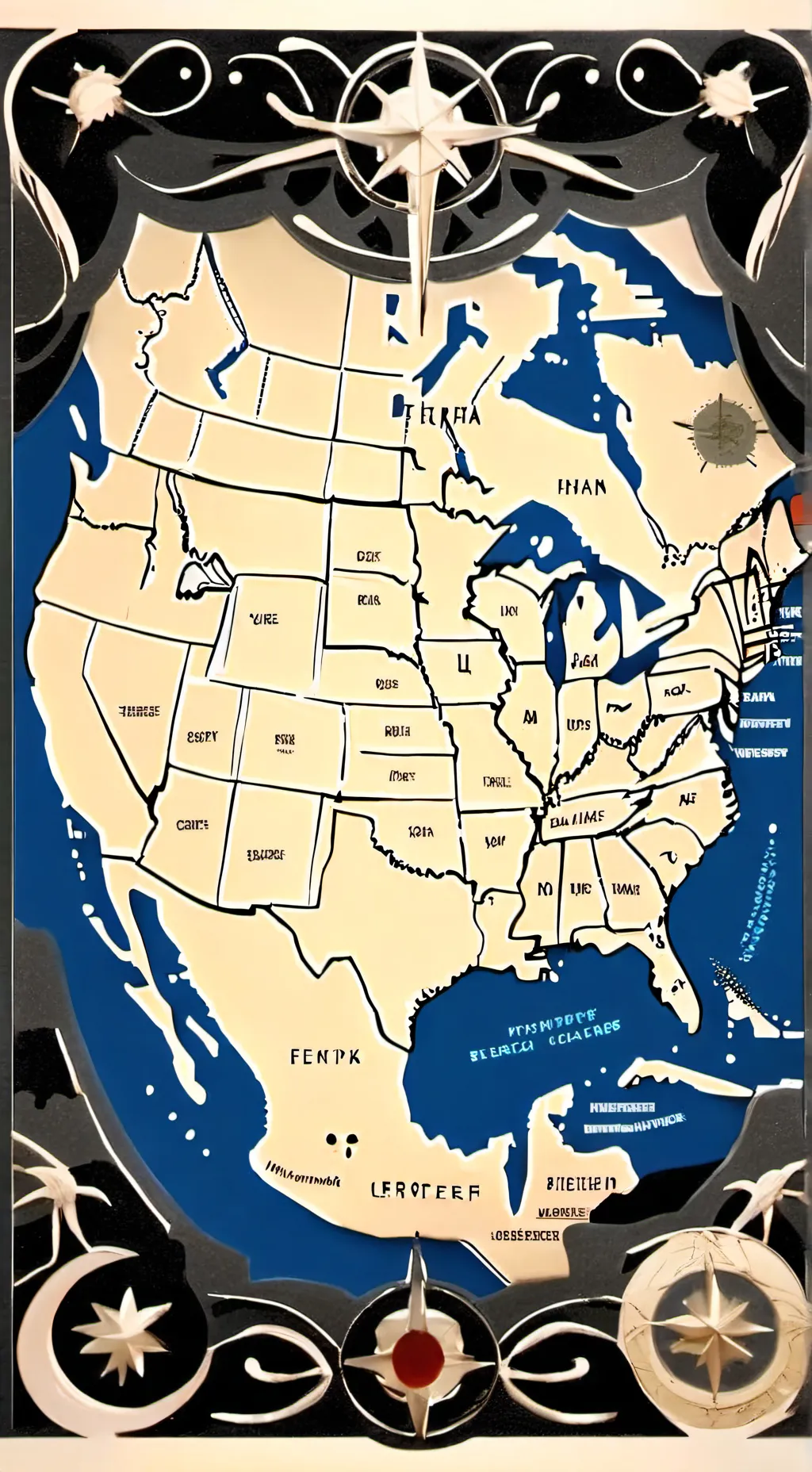ai character: Us states  background