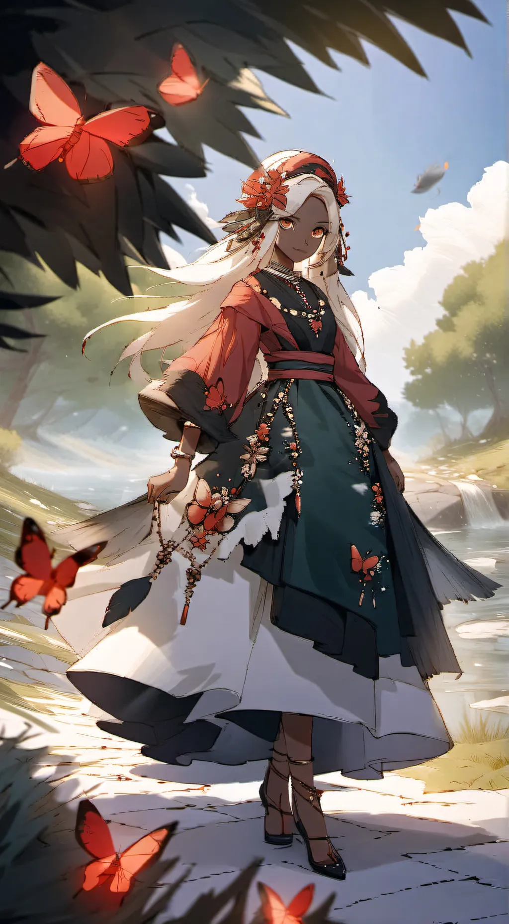 ai character: Ogon. background