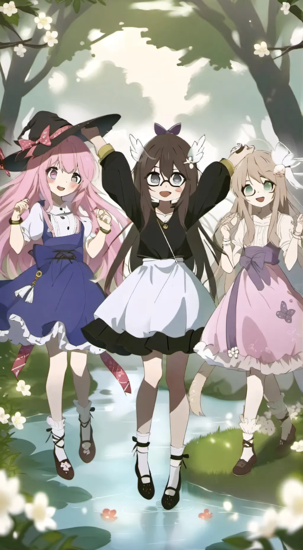 ai character: Fauna, Flora  amy background