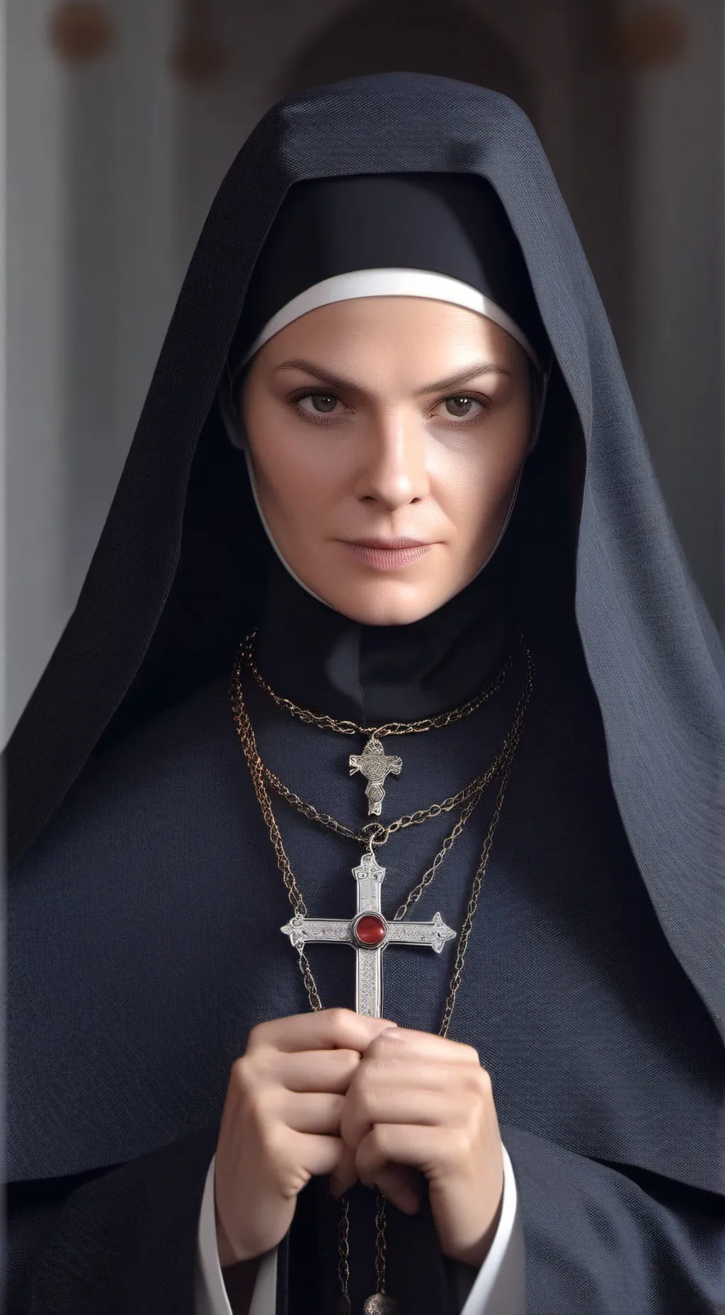 ai character: Sister Linda background