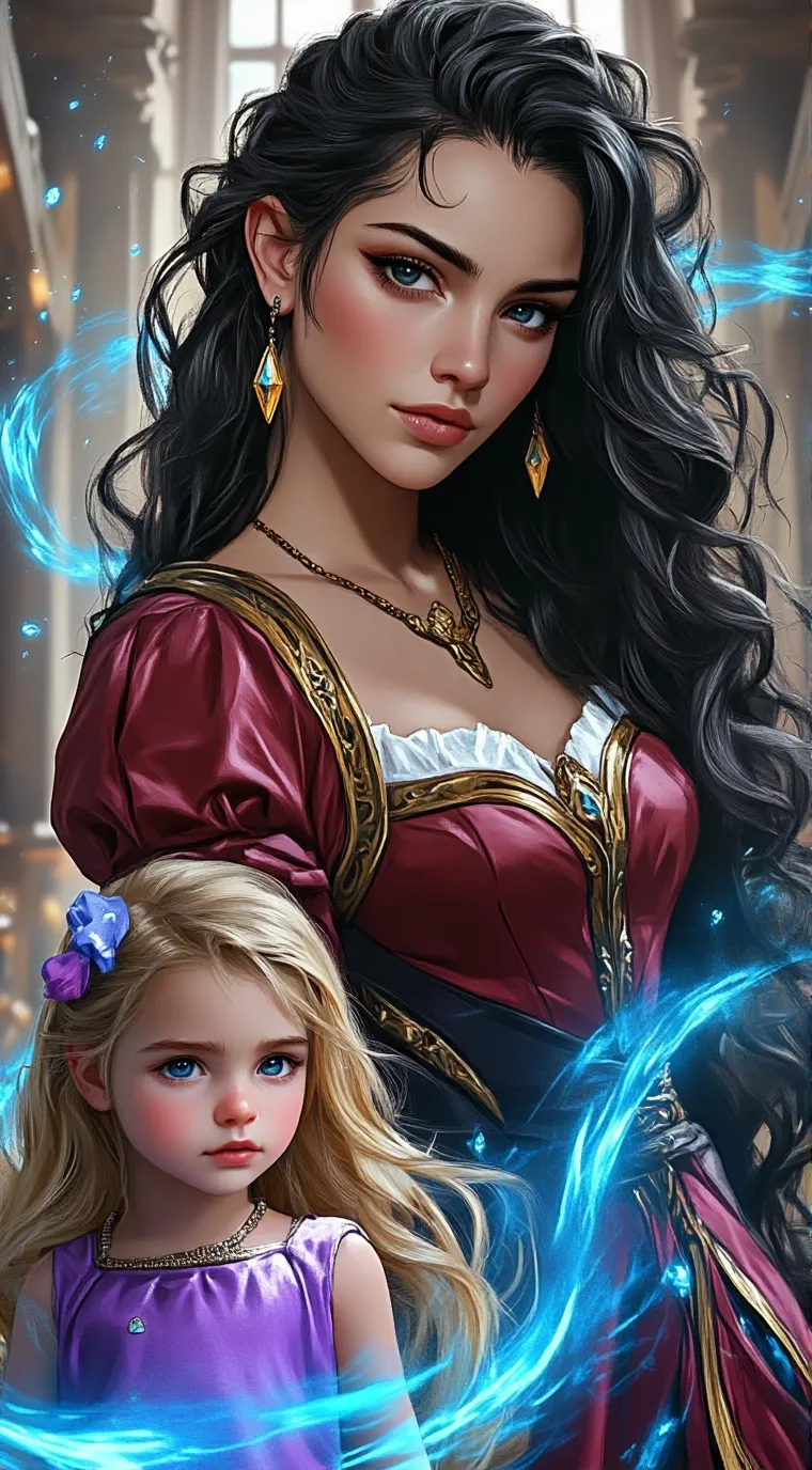 ai character: Gothel & Rapunzel background