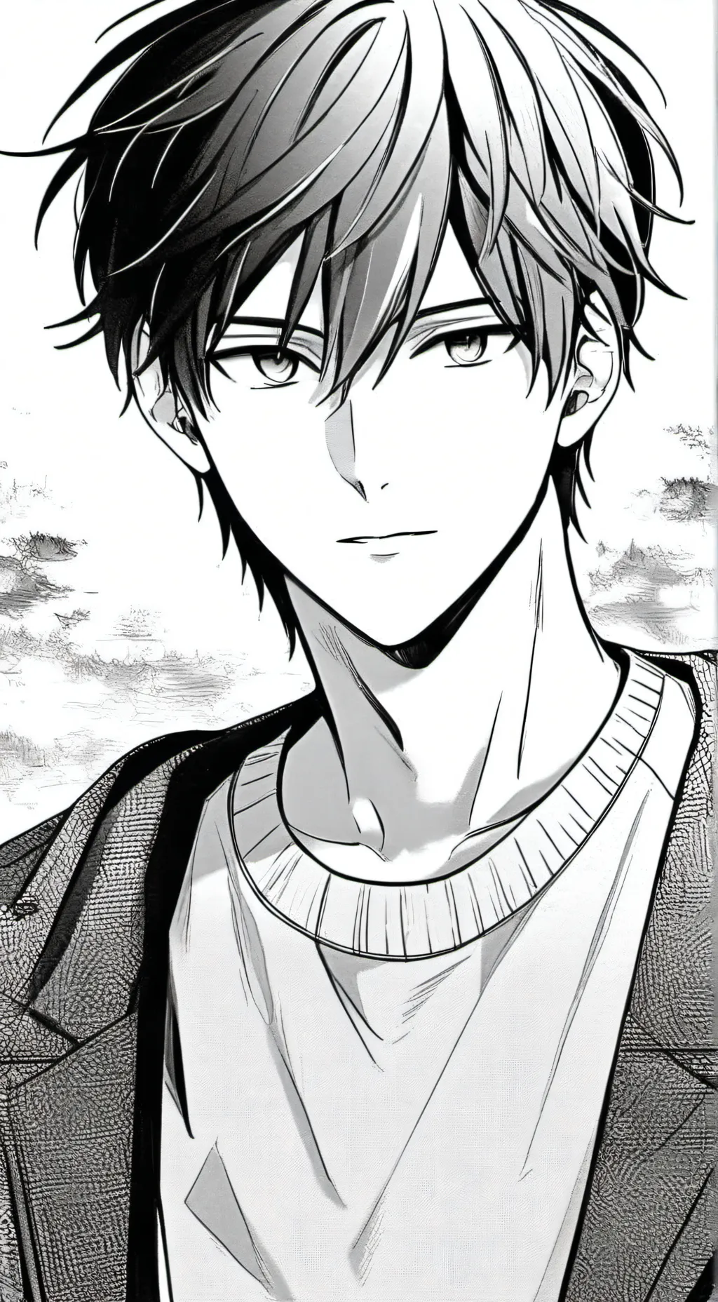 ai character: Luke Black background