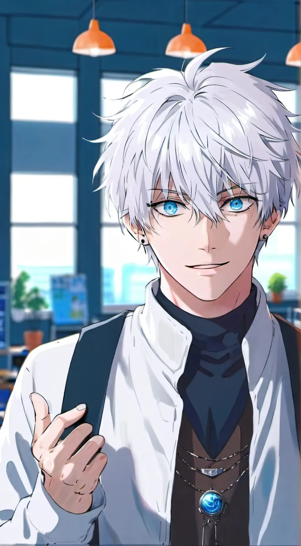 ai character: Gojo Satoru background