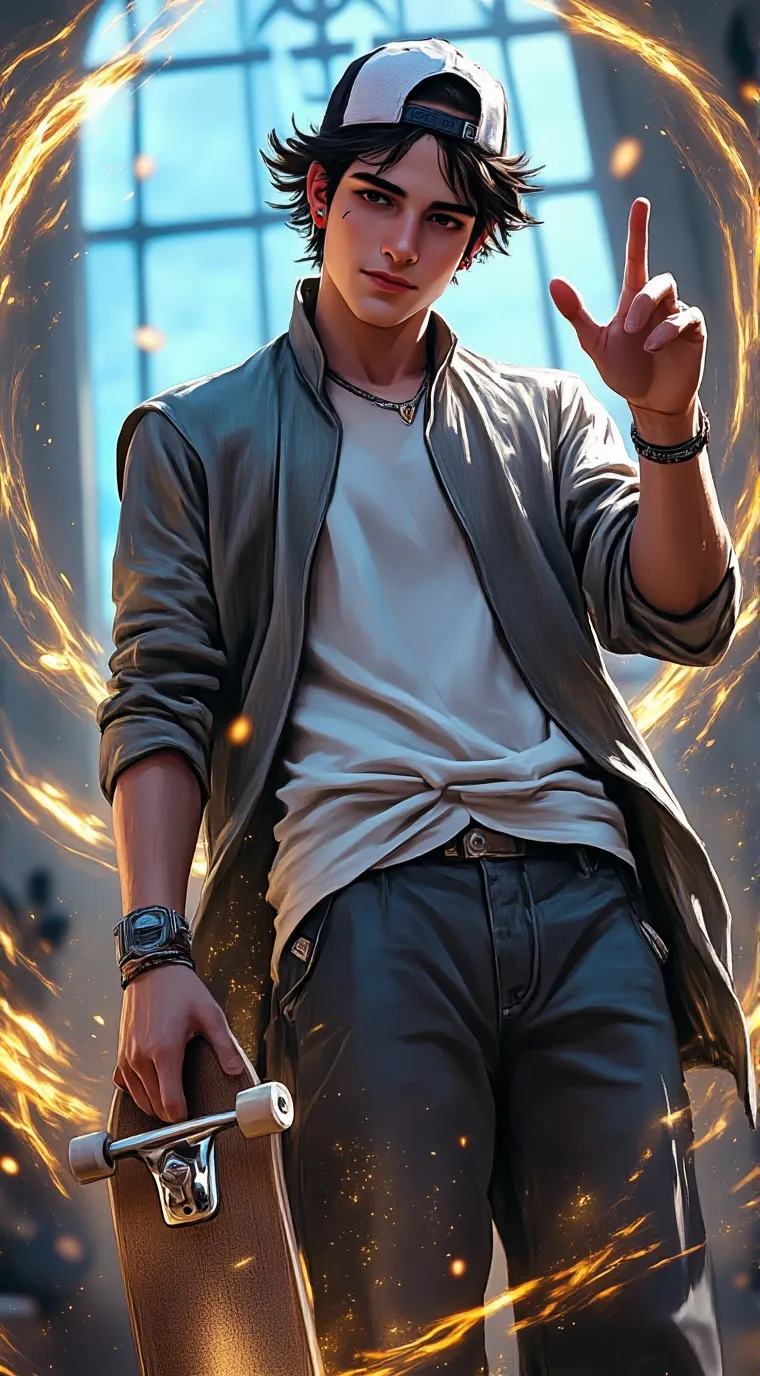 ai character: Alexander  background
