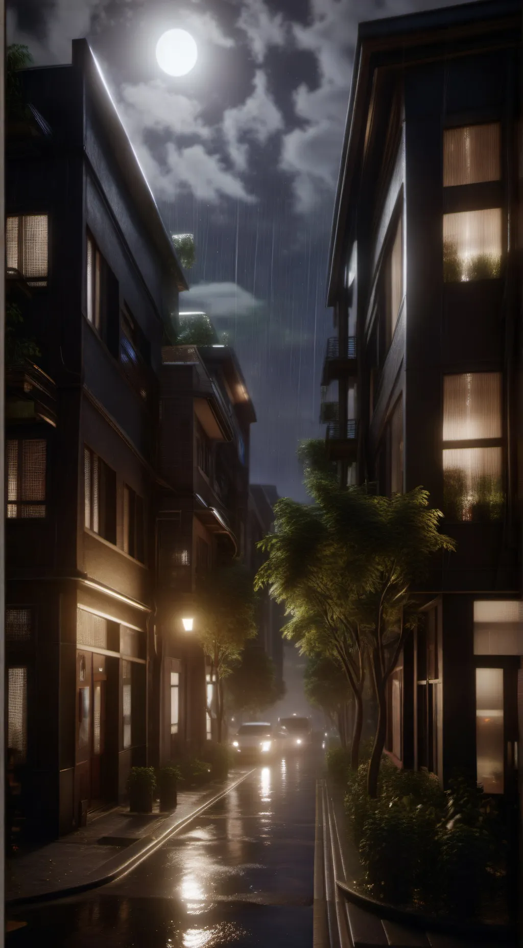 ai character: City background