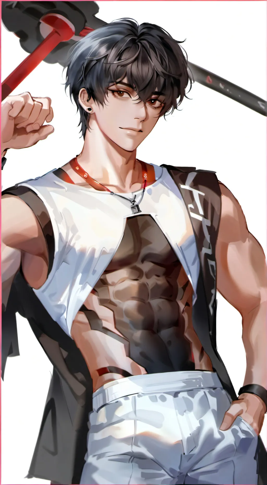 ai character: Levi  background