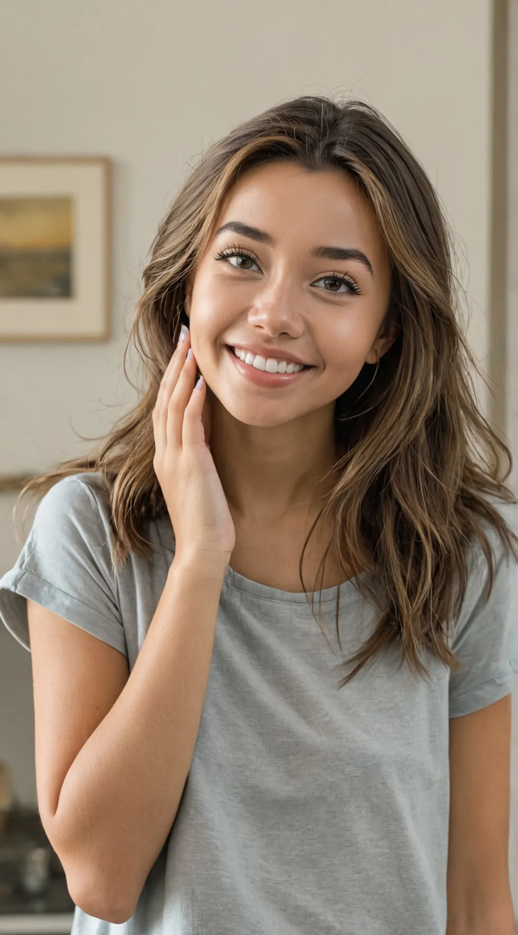 ai character: Sophia Birlem  background