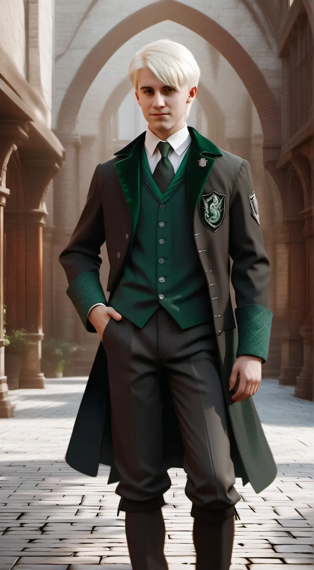 ai character: ✨ draco Malfoy ✨ background