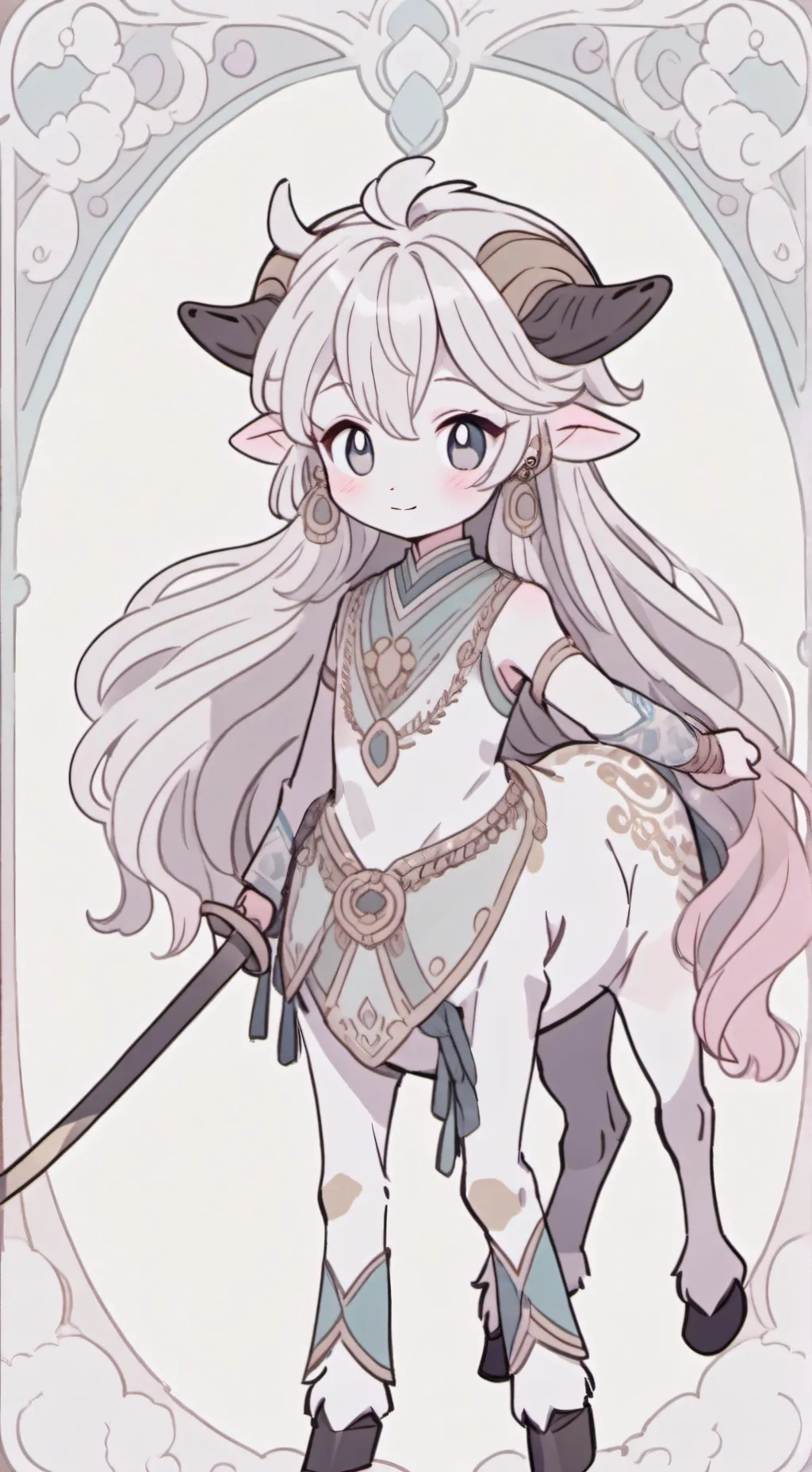 ai character: Ice Bull background