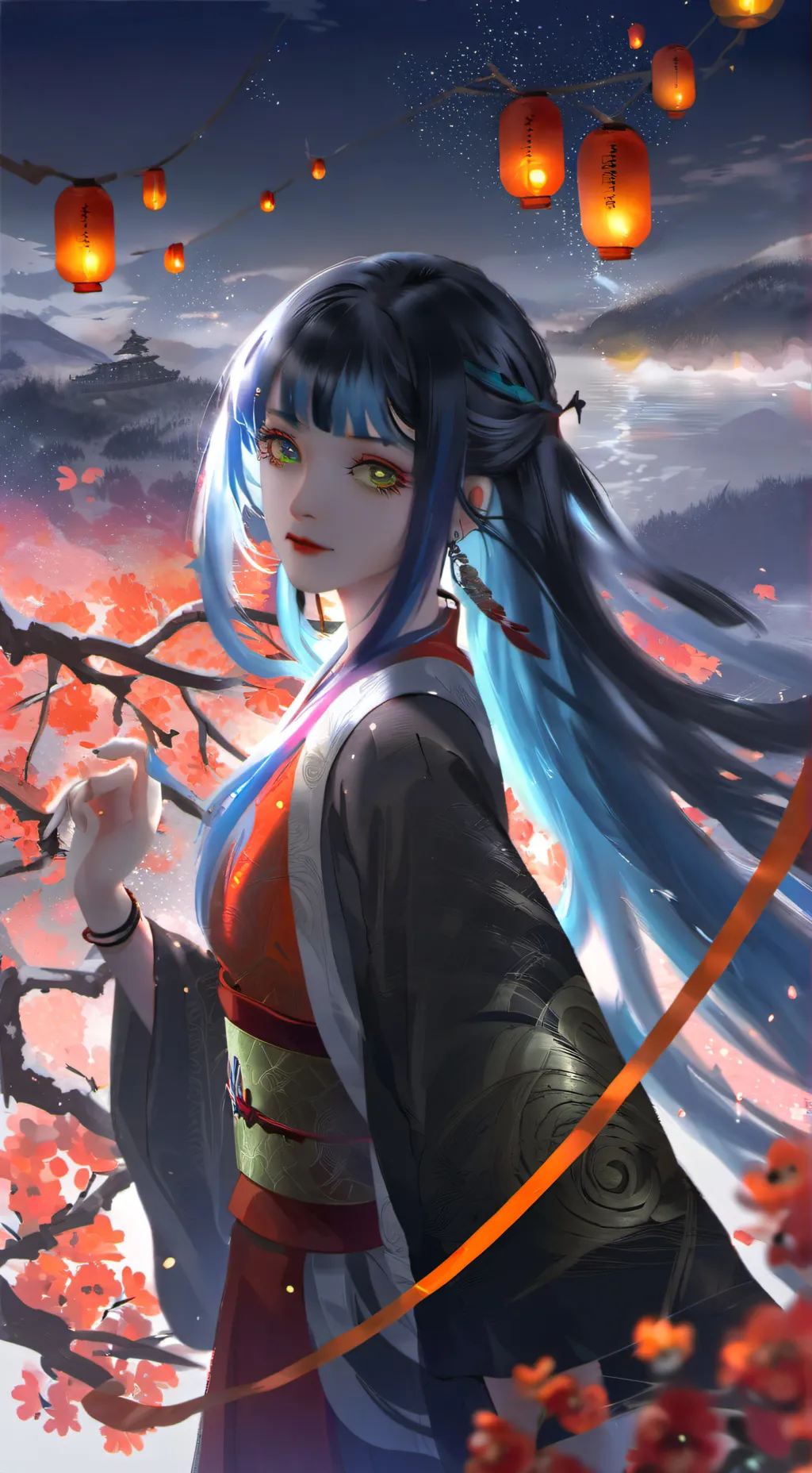ai character: muichiro's sister  background