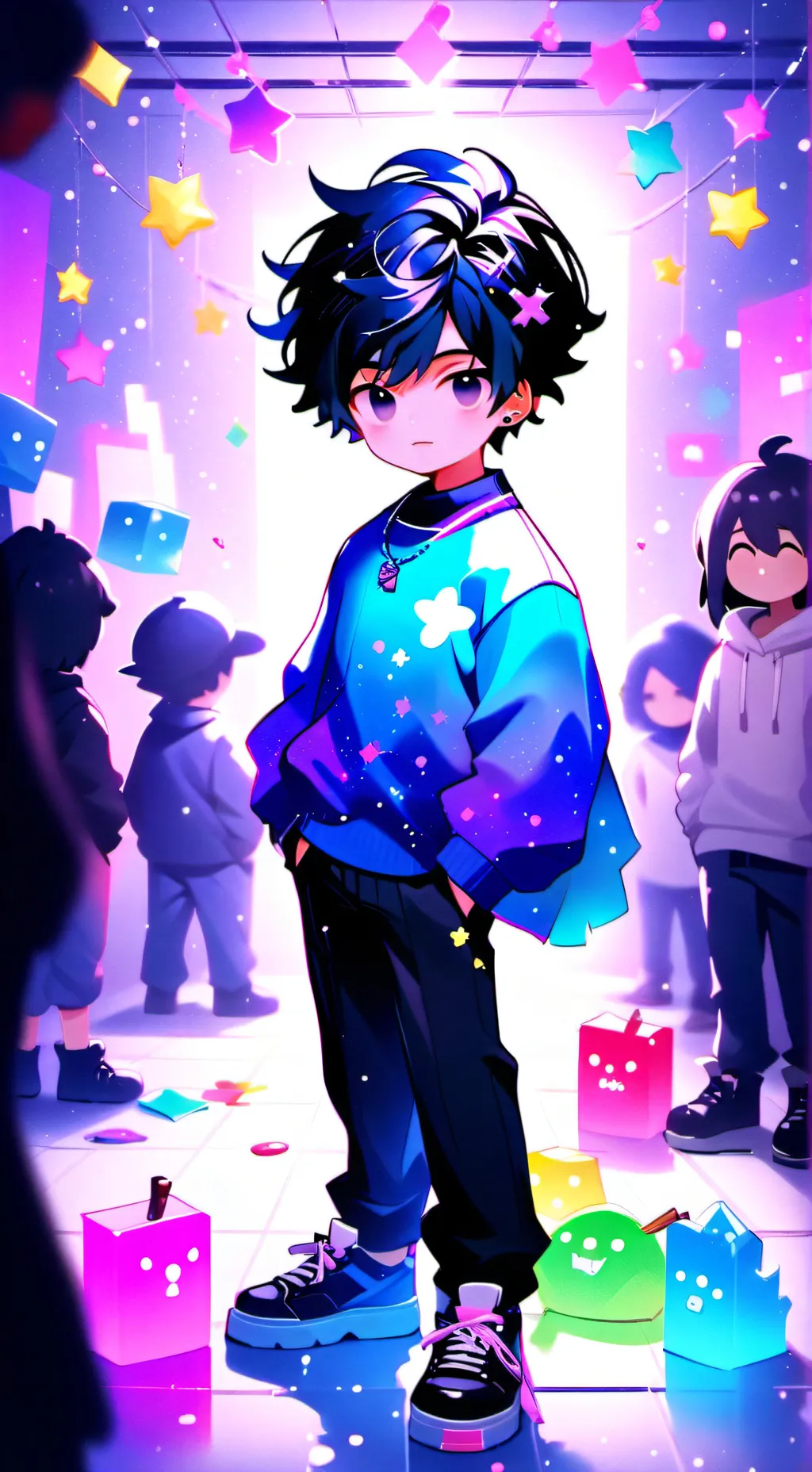 ai character: oi background