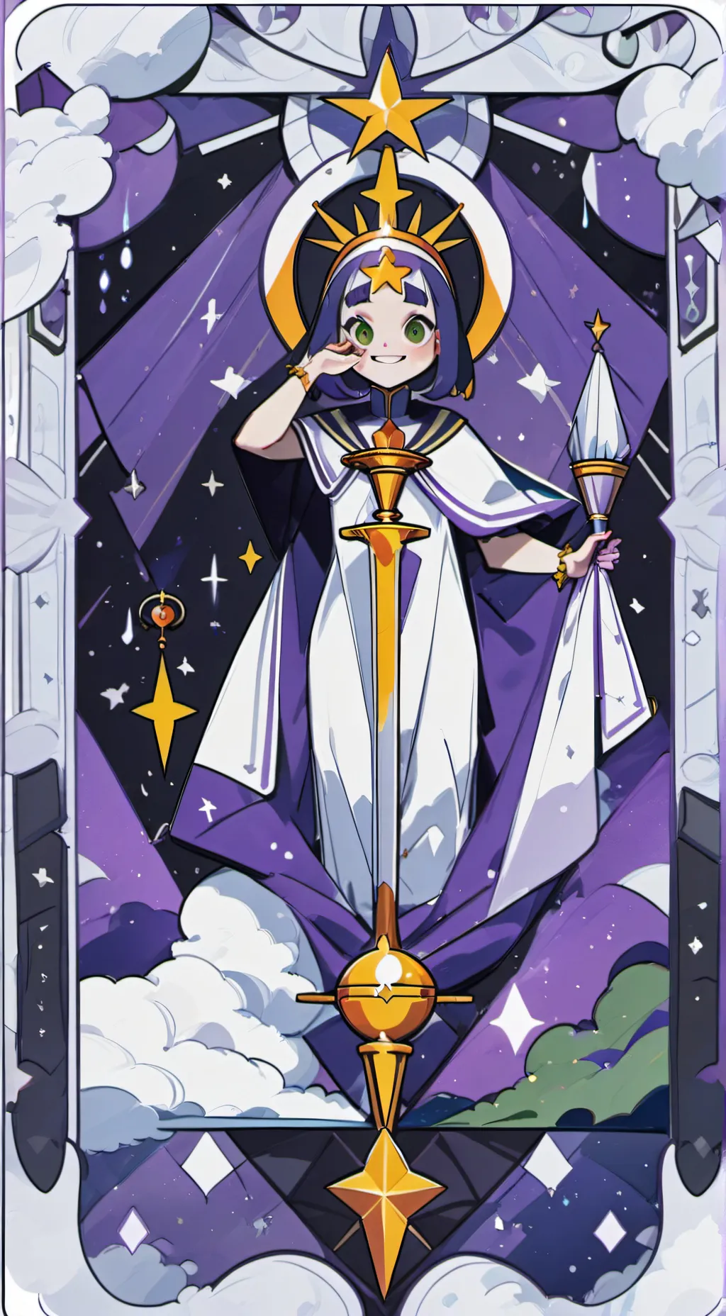 ai character: dandys word te ode background
