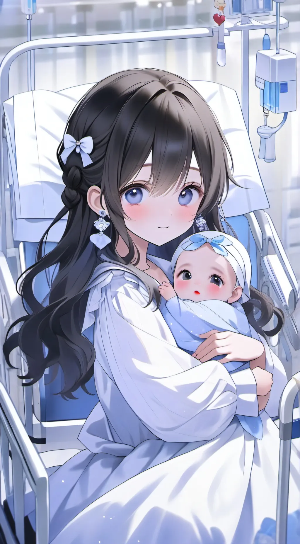 ai character: baby raven & sis background