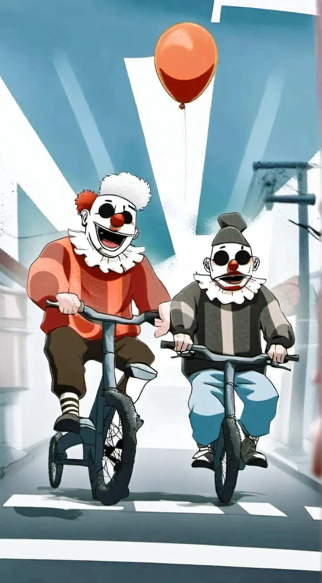 ai character: cholo payaso  background