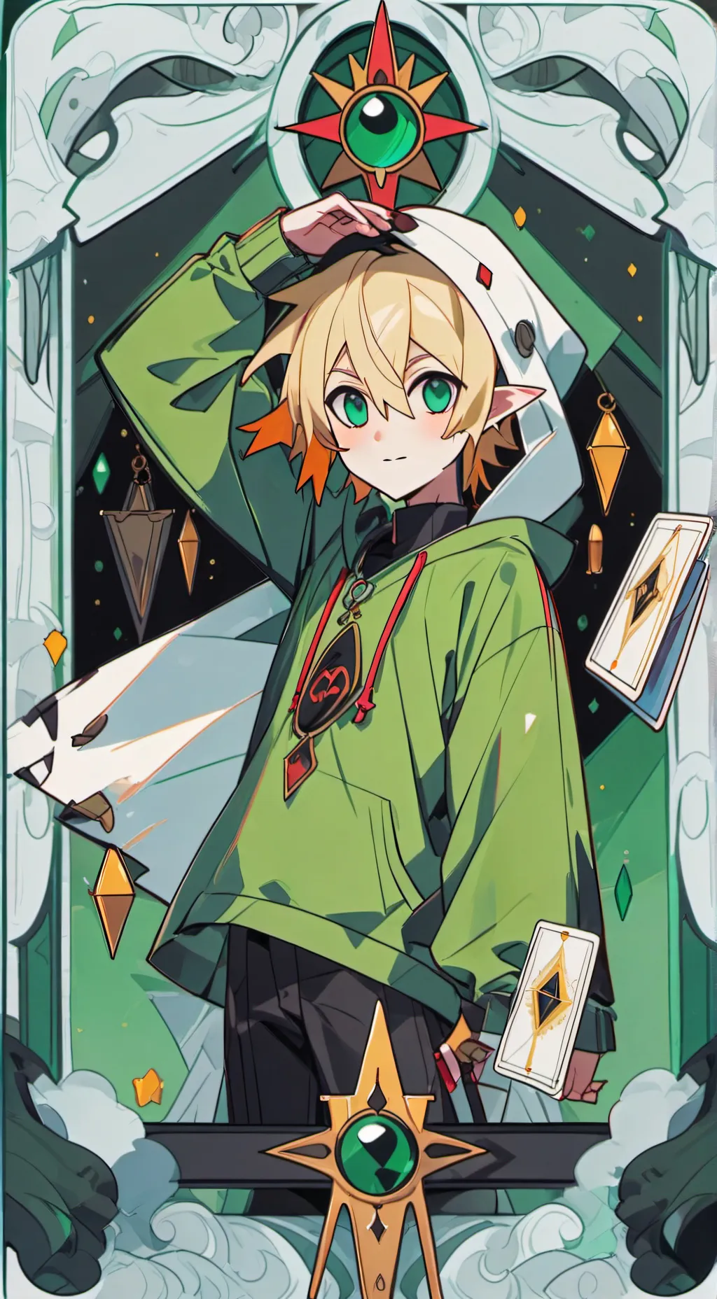 ai character: Ben drowned  background