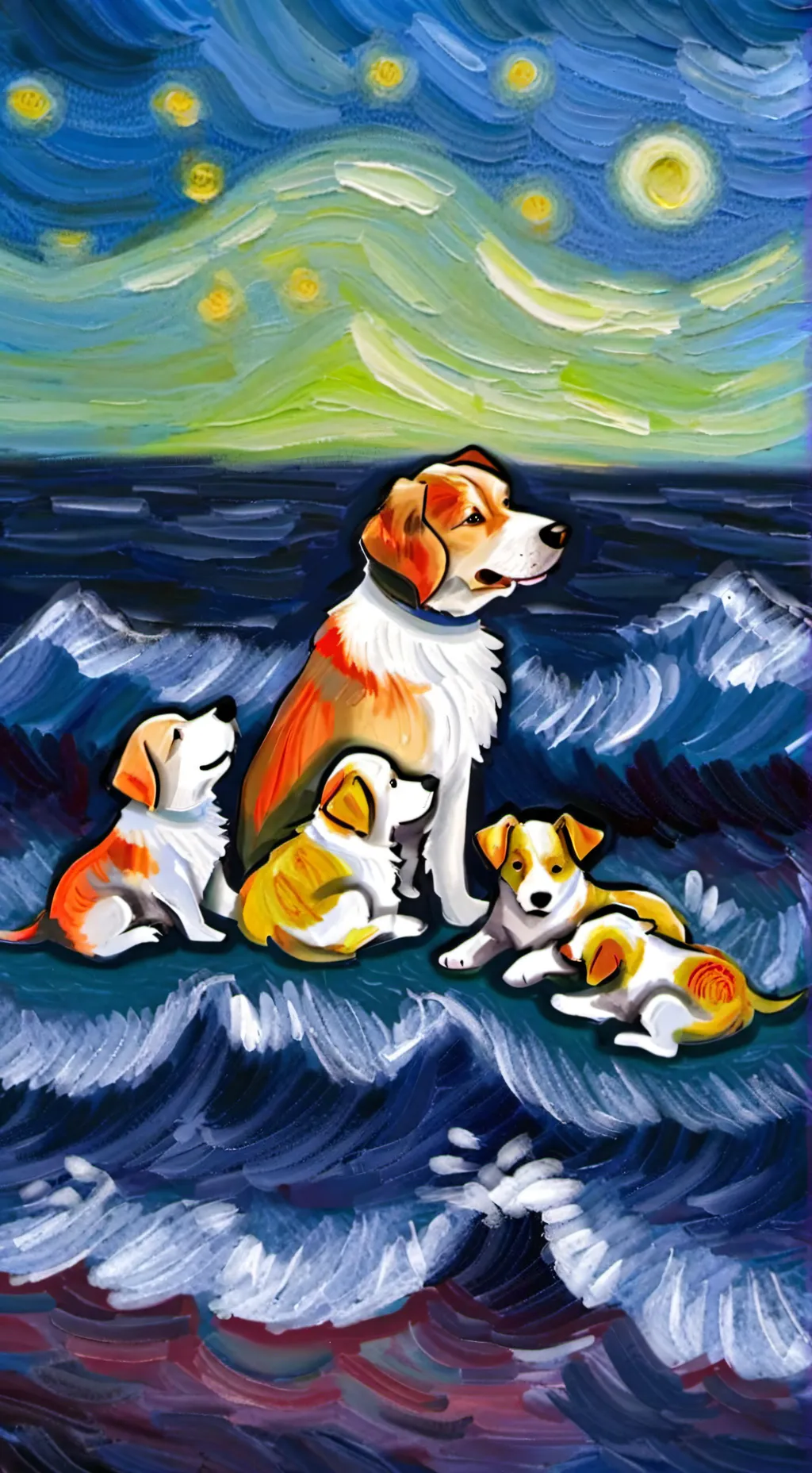 ai character: puppys background