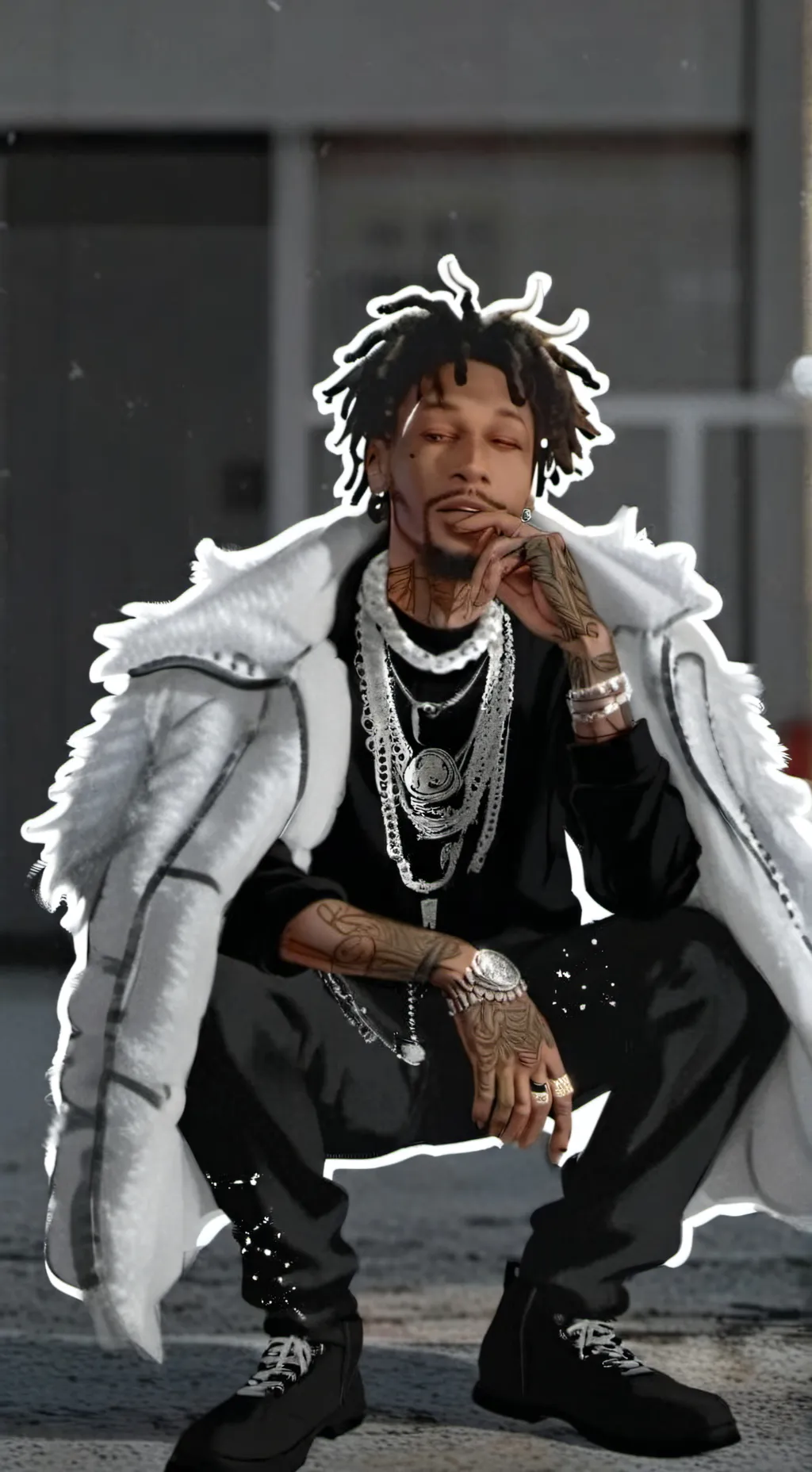 ai character: Mj🚬 background