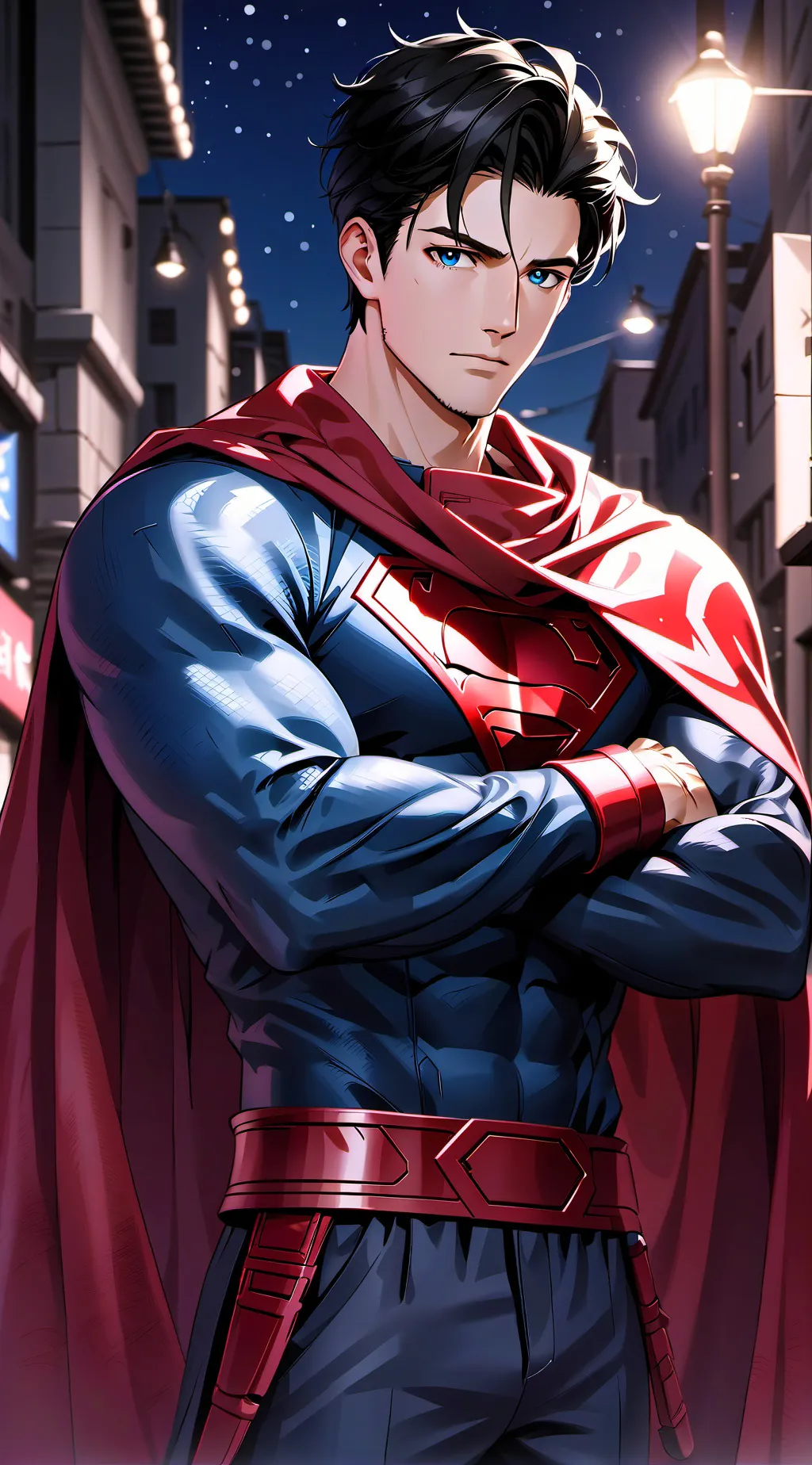 ai character: Blue Storm background