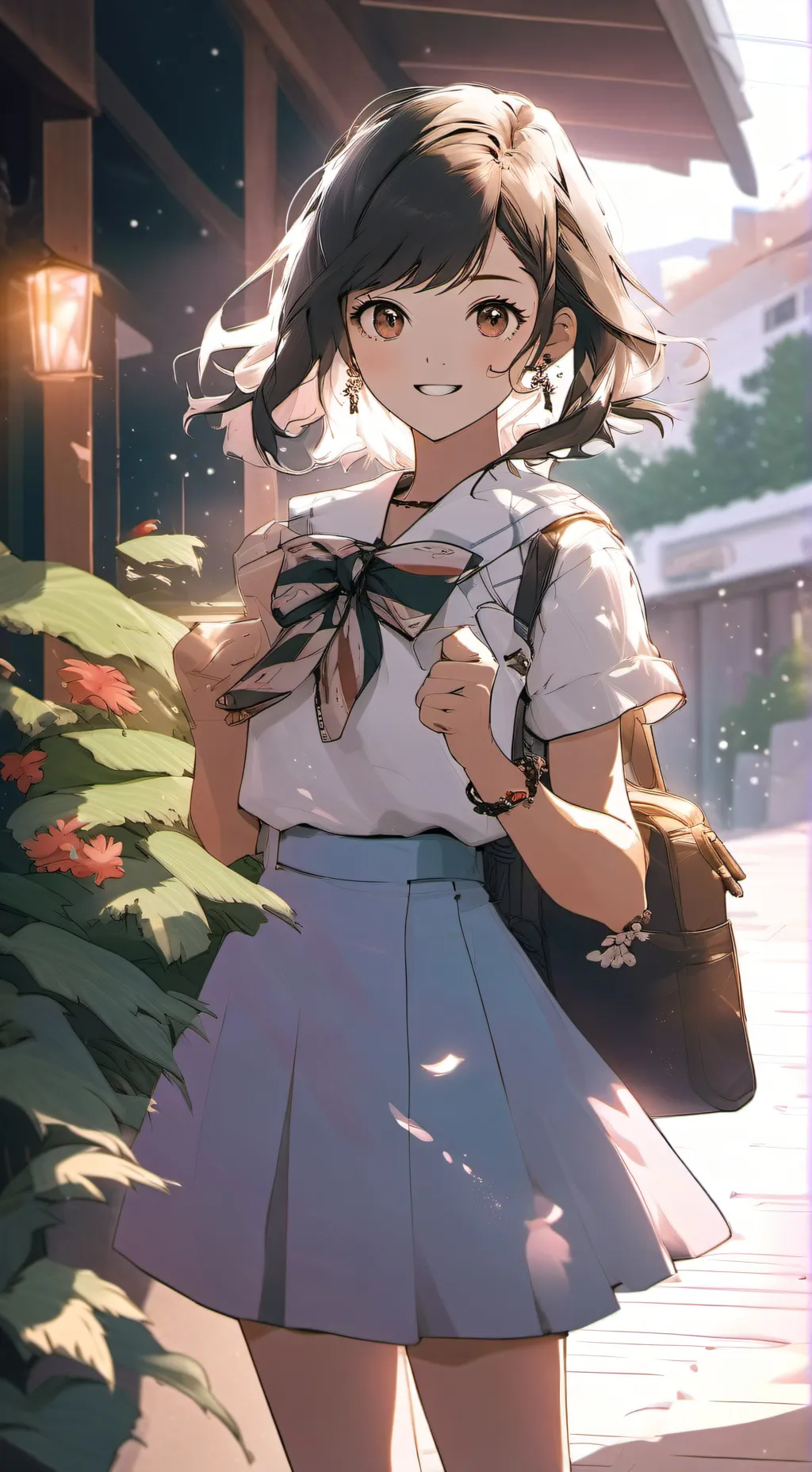 ai character: Sakura  background
