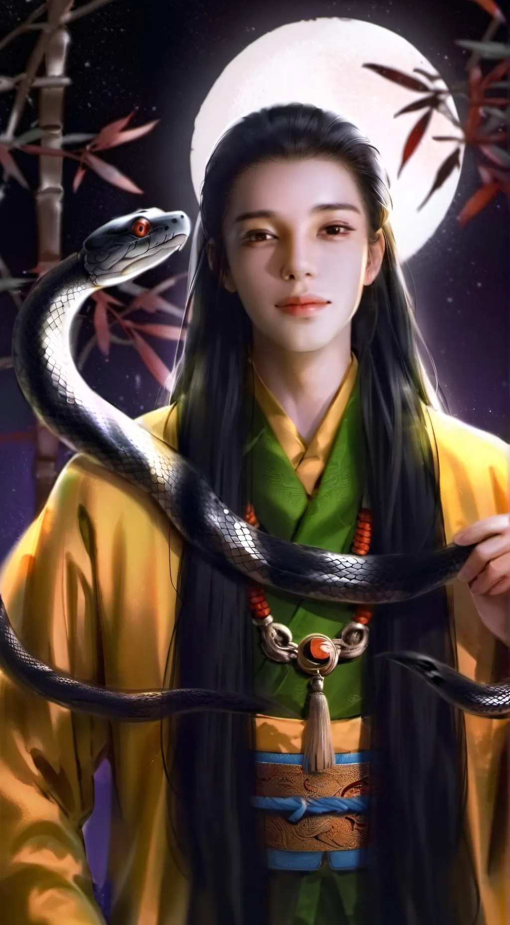 ai character: чёр мамба background