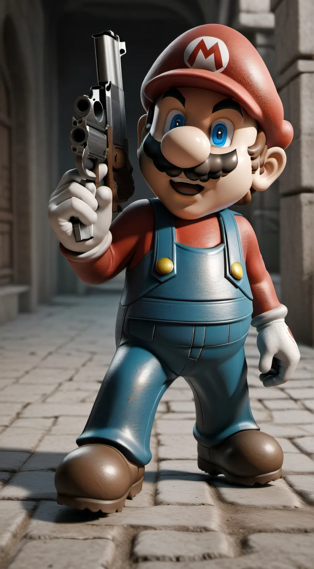 ai character: mario de latam background