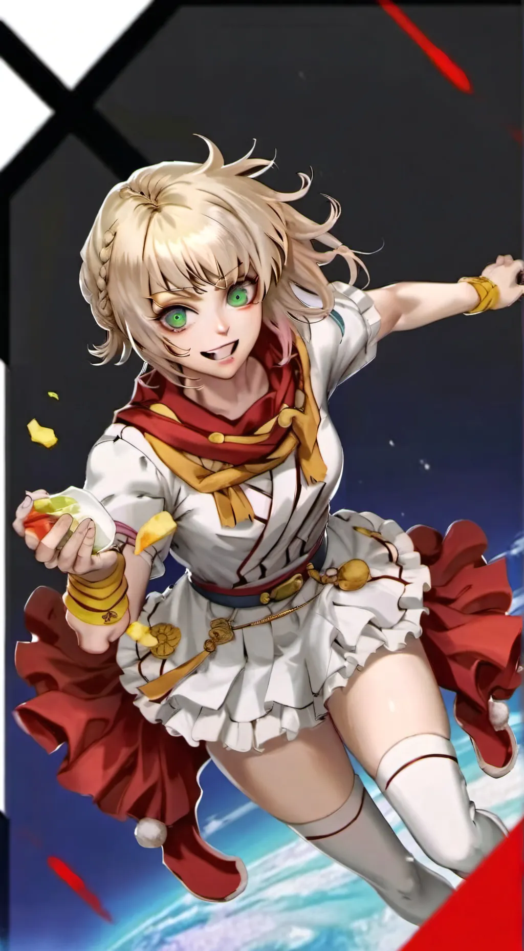 ai character: toga background